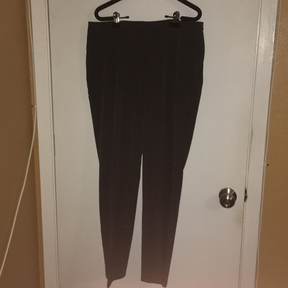 Talbots grey Slimming side zipped slacks